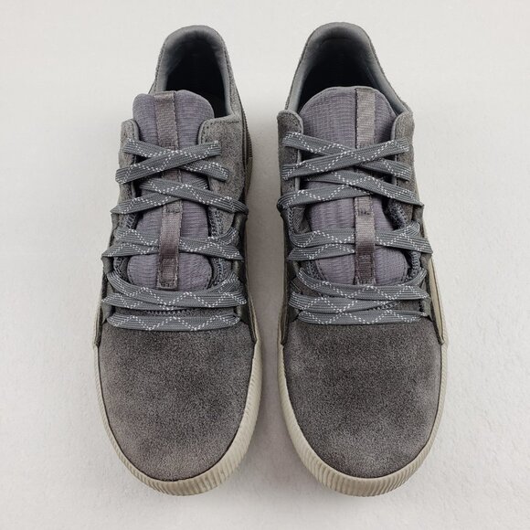 Sorel Out n About Waterproof Sneaker Womens 9 Gray Suede Lace Up Comfort Shoe - Picture 4 of 12